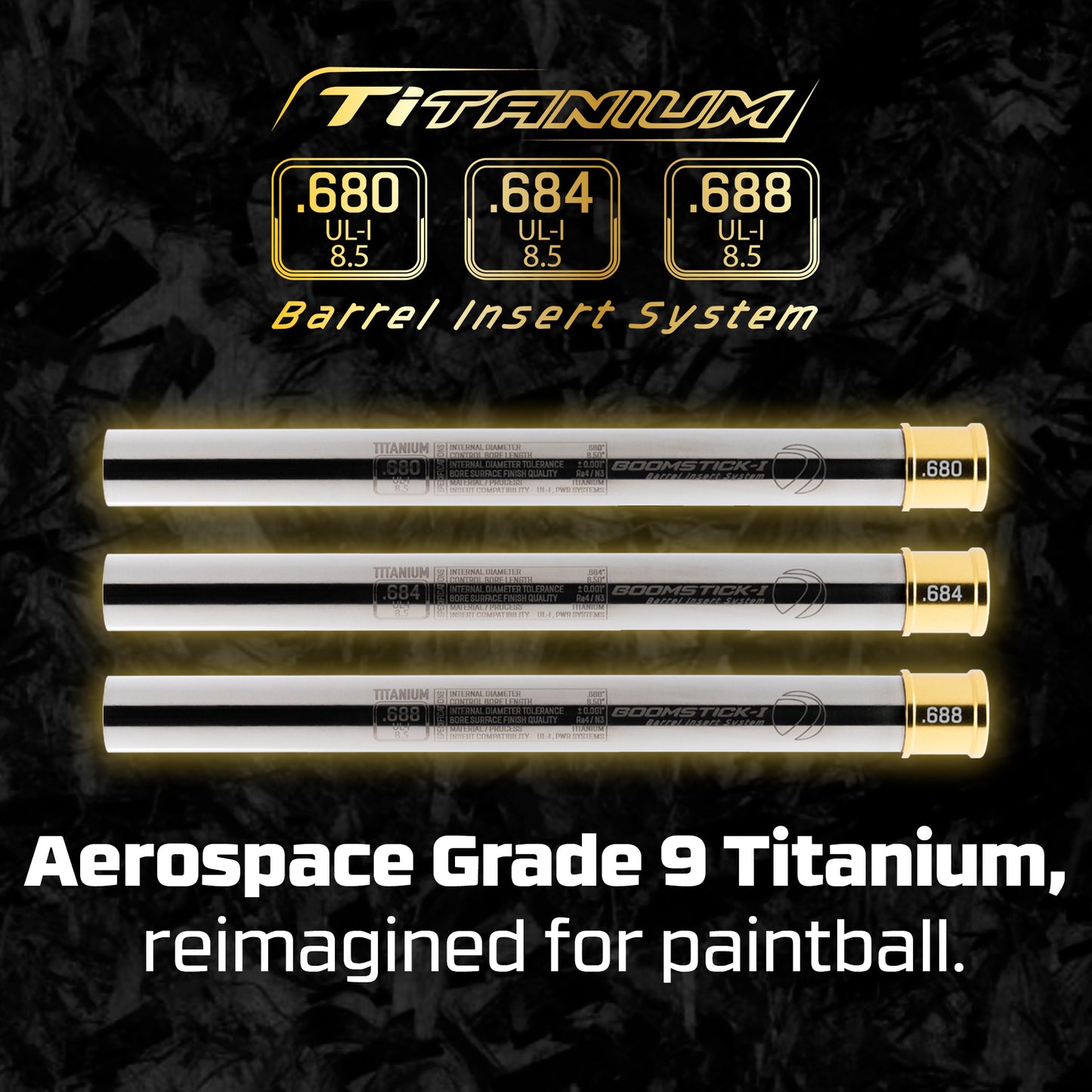 BOOMSTICK-I TI FC-I KIT - FORGED CARBON FIBER - LIMITED EDITION