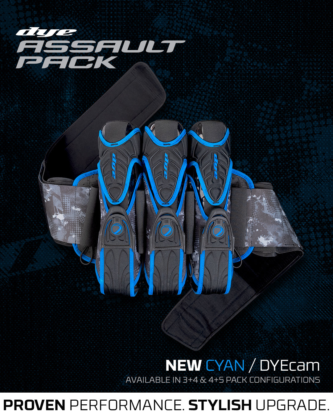 Assault Pack Pro Harness - Dyecam Cyan 3+4