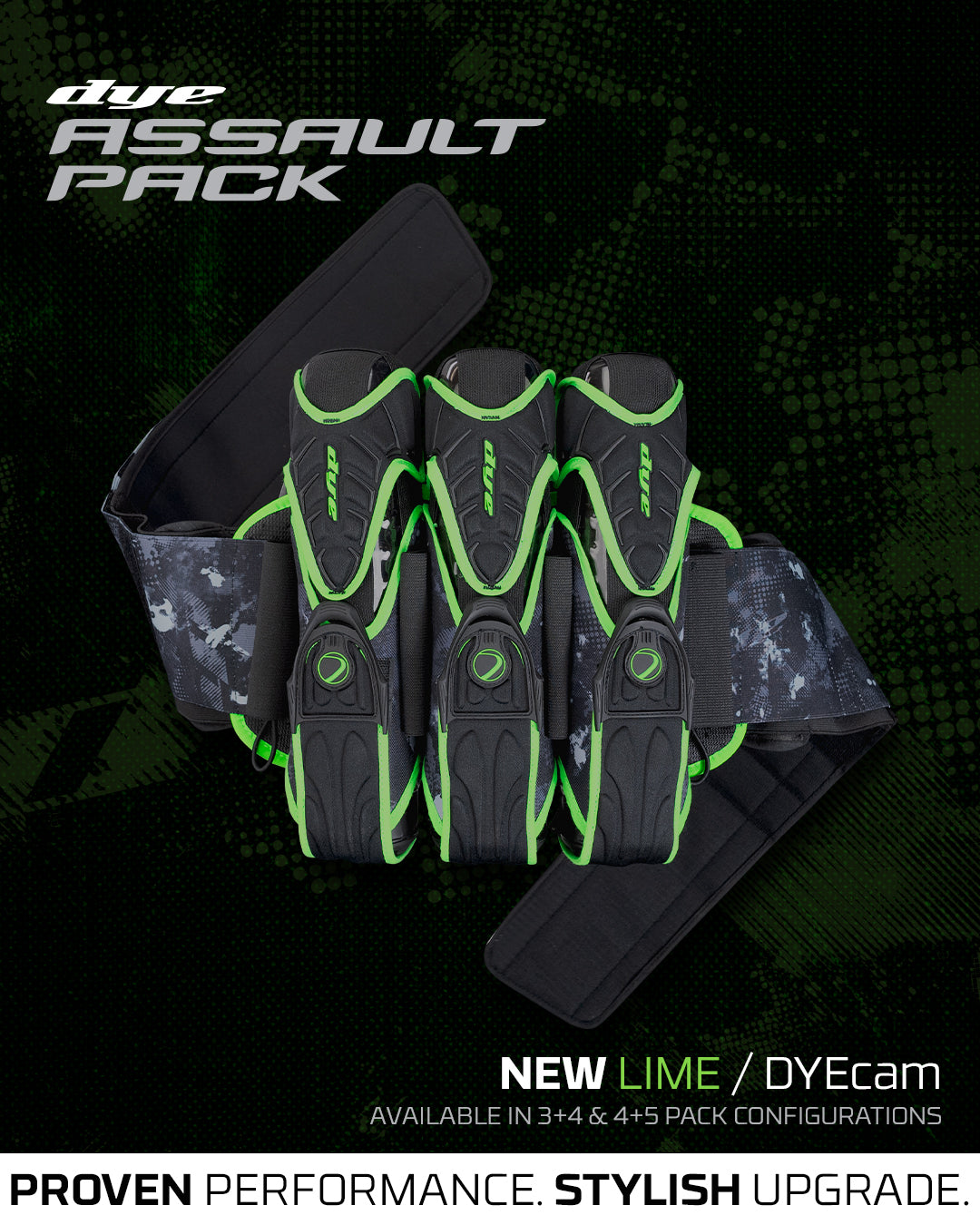 Assault Pack Pro Harness - Dyecam Lime 3+4