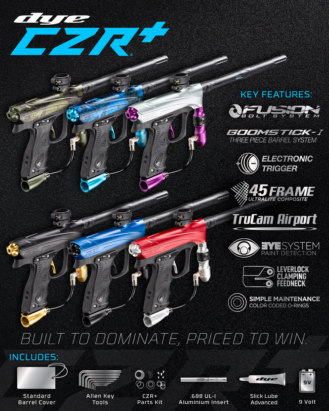 DYE CZR+ Paintball Marker