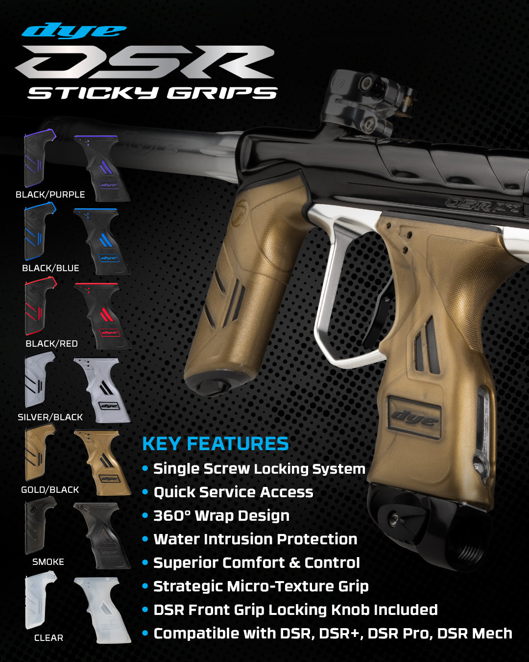 DYE DSR Sticky Grips