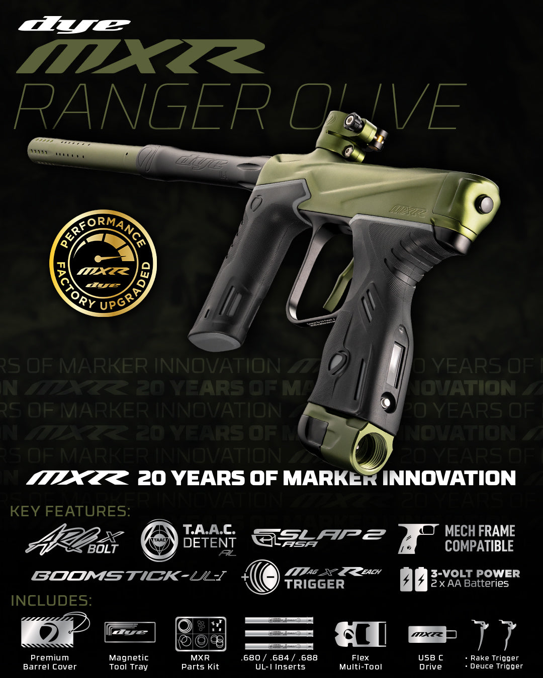 DYE MXR Paintball Marker