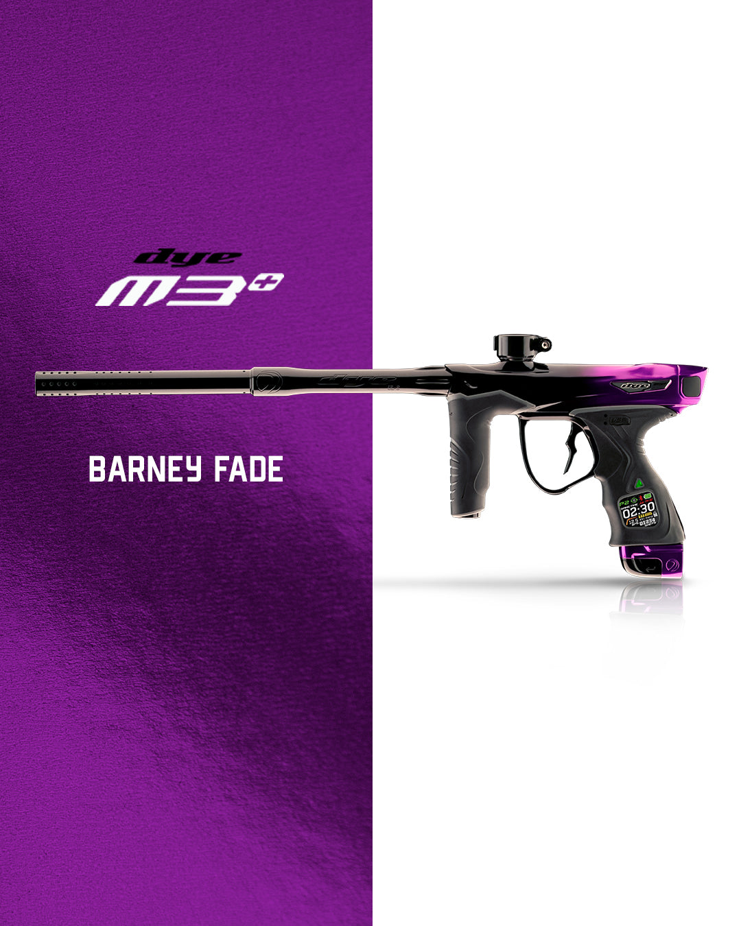 DYE M3+ Barney Purple to Black Fade