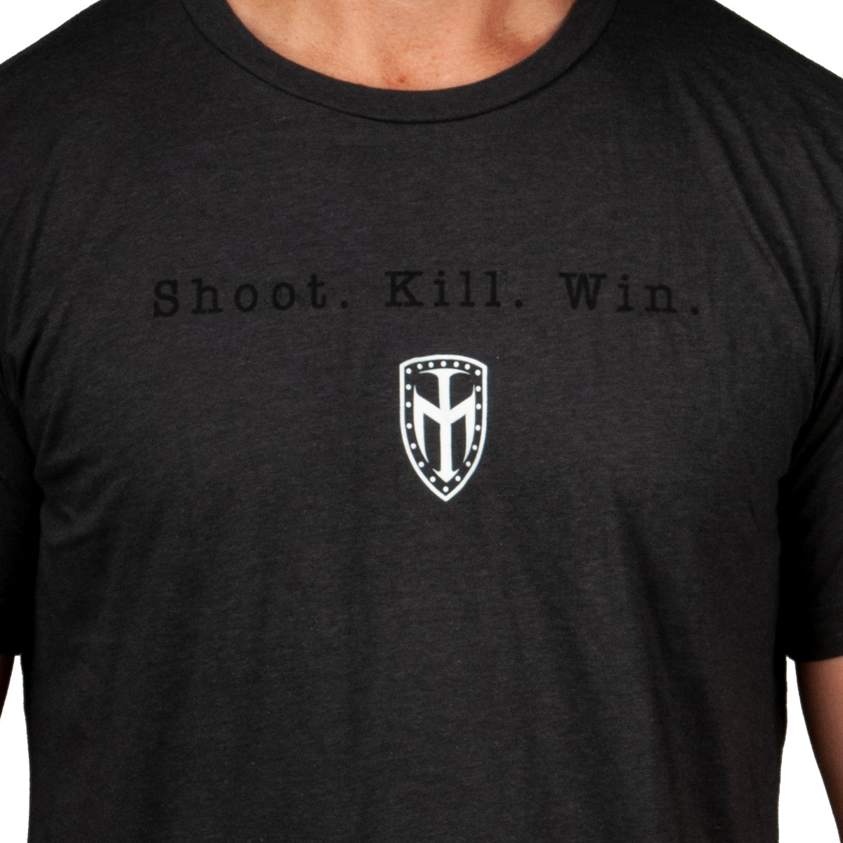 Ironmen Shoot.Kill.Win Shirt - Charcoal